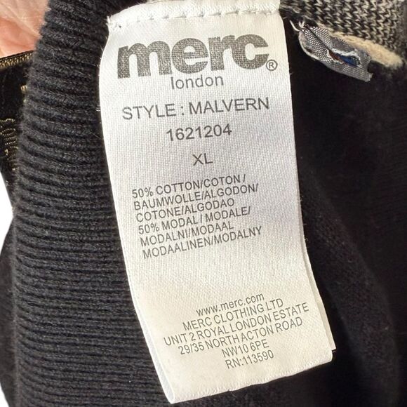 |EUC| MERC LONDON “Malvern” Argyle Roll Neck Jumper Sweater - Picture 8 of 8